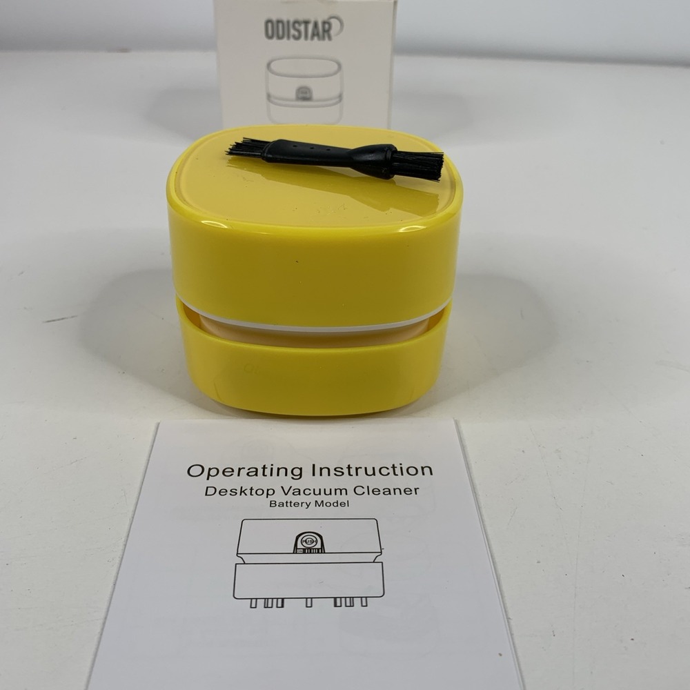 ODISTAR Desktop Vacuum Cleaner, Mini Table dust Sweeper Energy Yellow - Picture 11 of 11